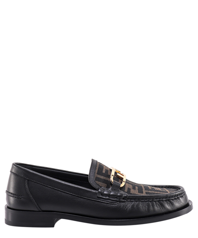 Fendi Loafers In Brown