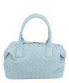 Bottega Veneta Bauletto Medium Intrecciato Top-handle Bag In Blue