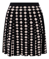 Tory Burch Polka Dot-print Pleated Skirt In Multicolor