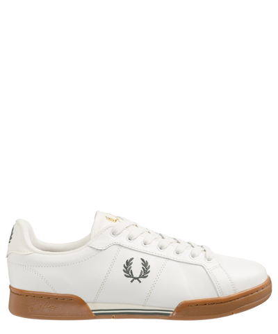 Fred Perry B722 Leather Trainers In White