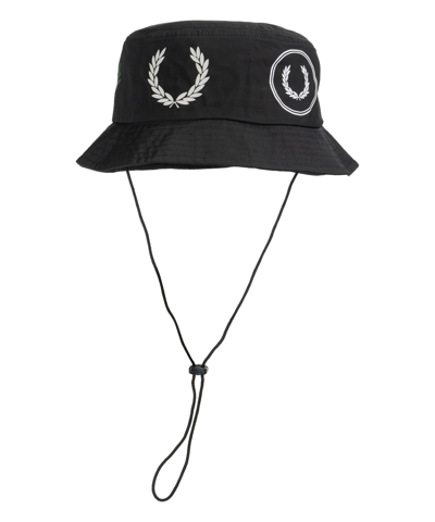 Fred Perry Cotton Hat In Black