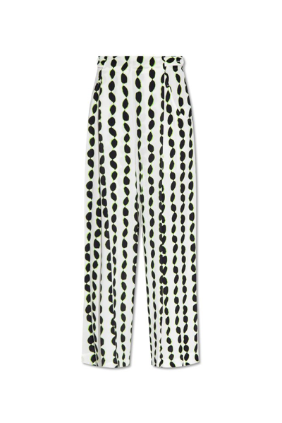 Diane Von Furstenberg High Waist Jed Trousers In Multi
