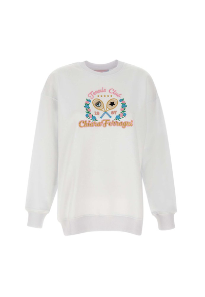 Chiara Ferragni Logo In White