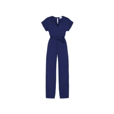 Sisterspoint Jumpsuit | Girl V-neck In Blue
