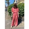 PERCY LANGLEY POSEY TROUSER IN ROSE GEO BLOOMS PRINT BY KATRINA & RE