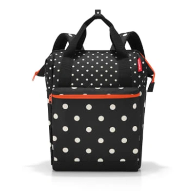 Reisenthel Medium Mixeddots Allrounder R Rucksack In Black