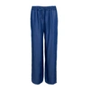 BLACK COLOUR BLUE OBI TENCEL PANT
