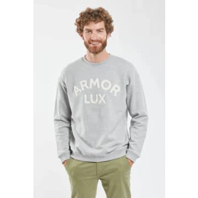 Armor-lux Slate Grey 79510 Logo Sweatshirt