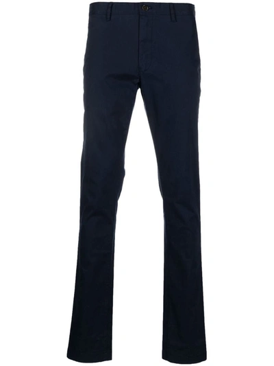Michael Kors Skinny Cotton Chino Trousers Clothing In Blue