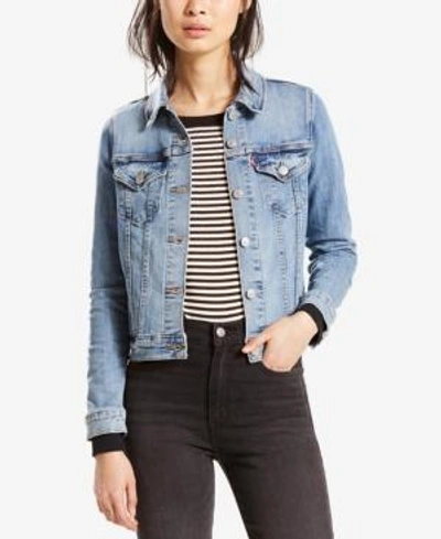 Levi's Women's Original Cotton Denim Trucker Jacket In Jeanie