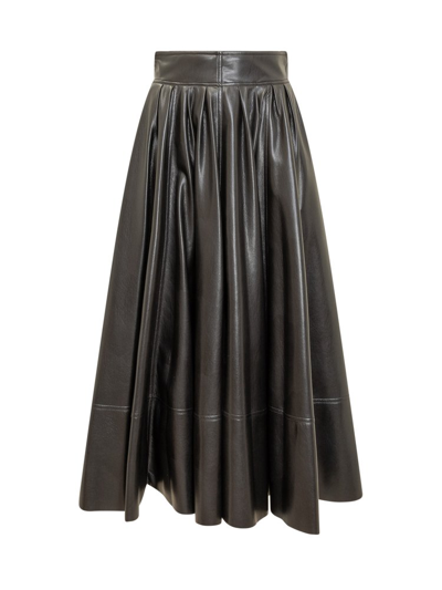 Philosophy Di Lorenzo Serafini High Waist Flared Skirt In Black