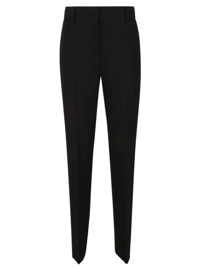 Alberta Ferretti Pleated Tailored Trousers In Black