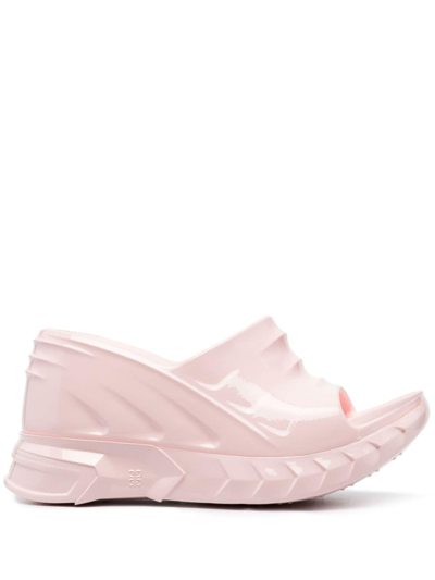 Givenchy Marshmallow 100mm Platform Sandals In Pink