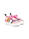 MOSCHINO TEDDY-PATCH PANELLED SNEAKERS