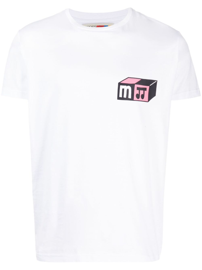 Modes Garments Logo印花棉t恤 In White