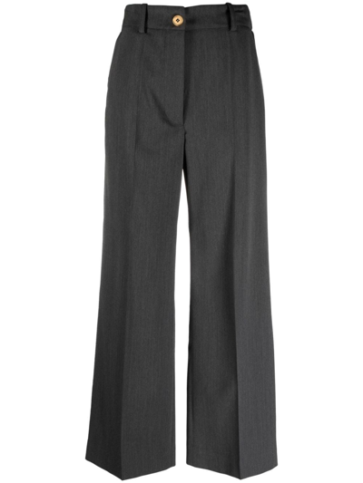 Patou Iconic Straight-leg Trousers In Grey