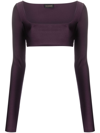 The Andamane Nyla Crop Top In Purple