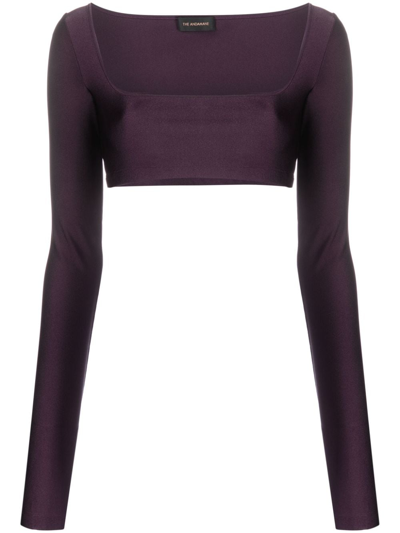 The Andamane Nyla Crop Top In Purple