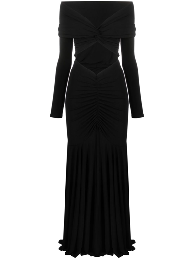 The Andamane Natalia Cut-out Maxi Dress In Black