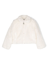 Stella Mccartney Faux-fur Jacket In Neutrals