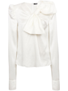 Balmain Bow-embellished Blouse In White