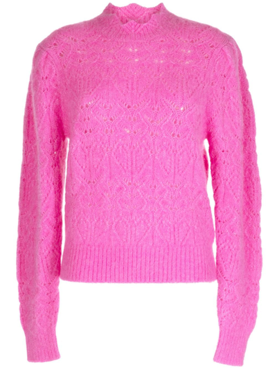 Marant Etoile Alpaca-blend Sweater In Fluo Pink