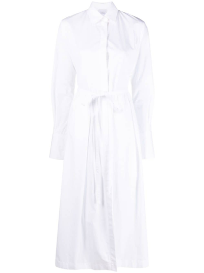 Patou Cotton Shirt Dress In White