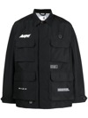 AAPE BY A BATHING APE LOGO-PRINT MULTIPLE-POCKET JACKET