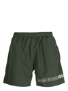 Hugo Boss Dolphin Swim Trunks In Green