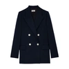 Zadig & Voltaire View Double Breasted Jacket In Encre