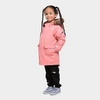 The North Face Kids' Arctic Waterproof 550-fill Power Down Parka With Faux Fur Trim In Shady Rose