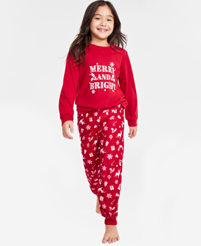 Family Pajamas Matching  Toddler, Little & Big Kids Mix It Merry & Bright Pajamas Set, Created For Ma