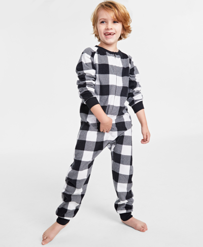 Family Pajamas Matching Toddler, Little & Big Kids 1-pc. White Check Printed  In Buffalo Check