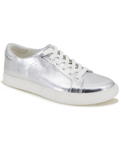 Kenneth Cole New York Women's Kam Lace-up Leather Sneakers In Silver