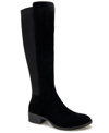 Kenneth Cole New York Riva Otk Womens Faux Leather Inside Zipper Over-the-knee Boots In Black