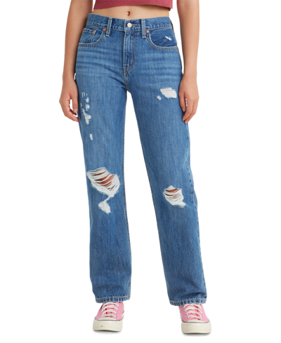 Levi's Low Pro Classic Straight-leg High Rise Jeans In Amplify It