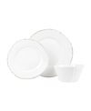 VIETRI MELAMINE LASTRA THREE-PIECE PLACE SETTING, SERVICE FOR 1