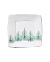 Vietri Lastra Holiday Square Platter In Multi