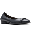 Clarks Lyrical Sky In Black Leather In Black Leat