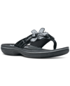 Clarks Women's Cloudsteppers Brinkley Flora Sandals Women's Shoes In Black Pat
