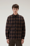 Woolrich Men Brown Check Size M