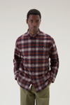 Woolrich Men Orange Check Size L