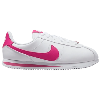 Nike Kids' Girls  Cortez In White/white