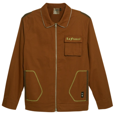 Puma Mens  Hoops X Lafrance Work Jacket In Chestnut/green