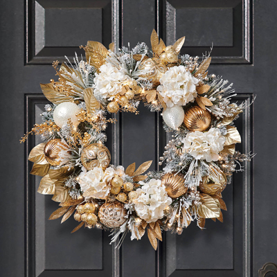 Frontgate Silver And Gold Wreath
