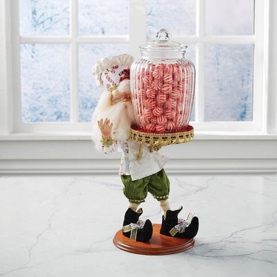 Frontgate Mark Roberts North Pole Catering Elf With Confectionary Jar
