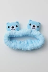 Urban Outfitters Spa Day Headband In Blue Bear