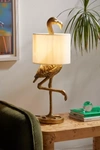 URBAN OUTFITTERS FLAMINGO TABLE LAMP IN GOLD AT URBAN OUTFITTERS