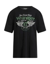 Wrangler Man T-shirt Black Size Xl Cotton