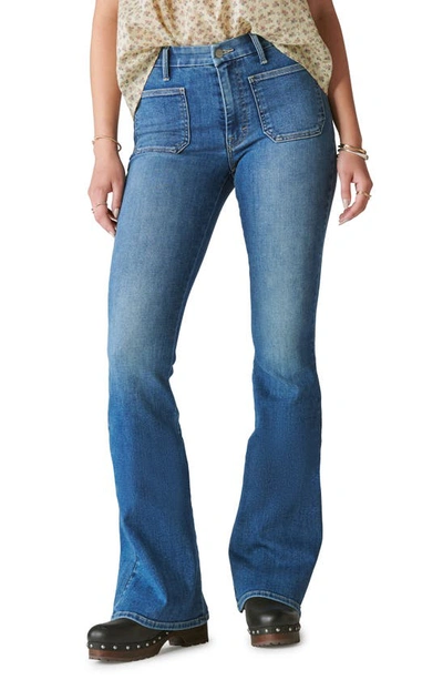 Lucky Brand Stevie High Waist Flare Jeans In Farrah